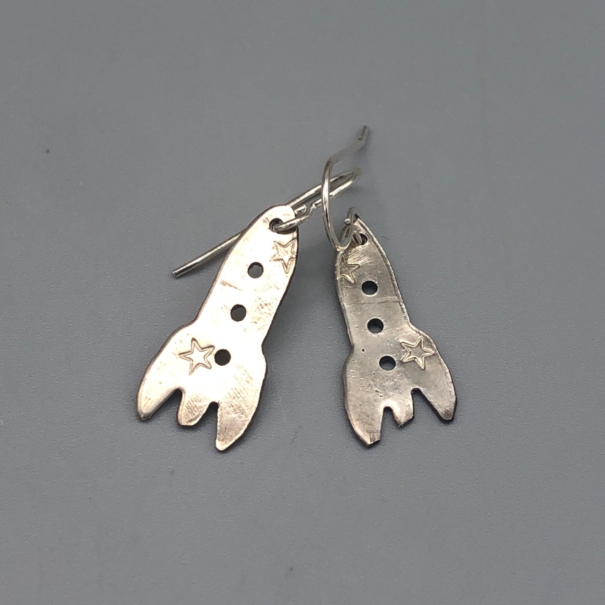 rocket ship earrings